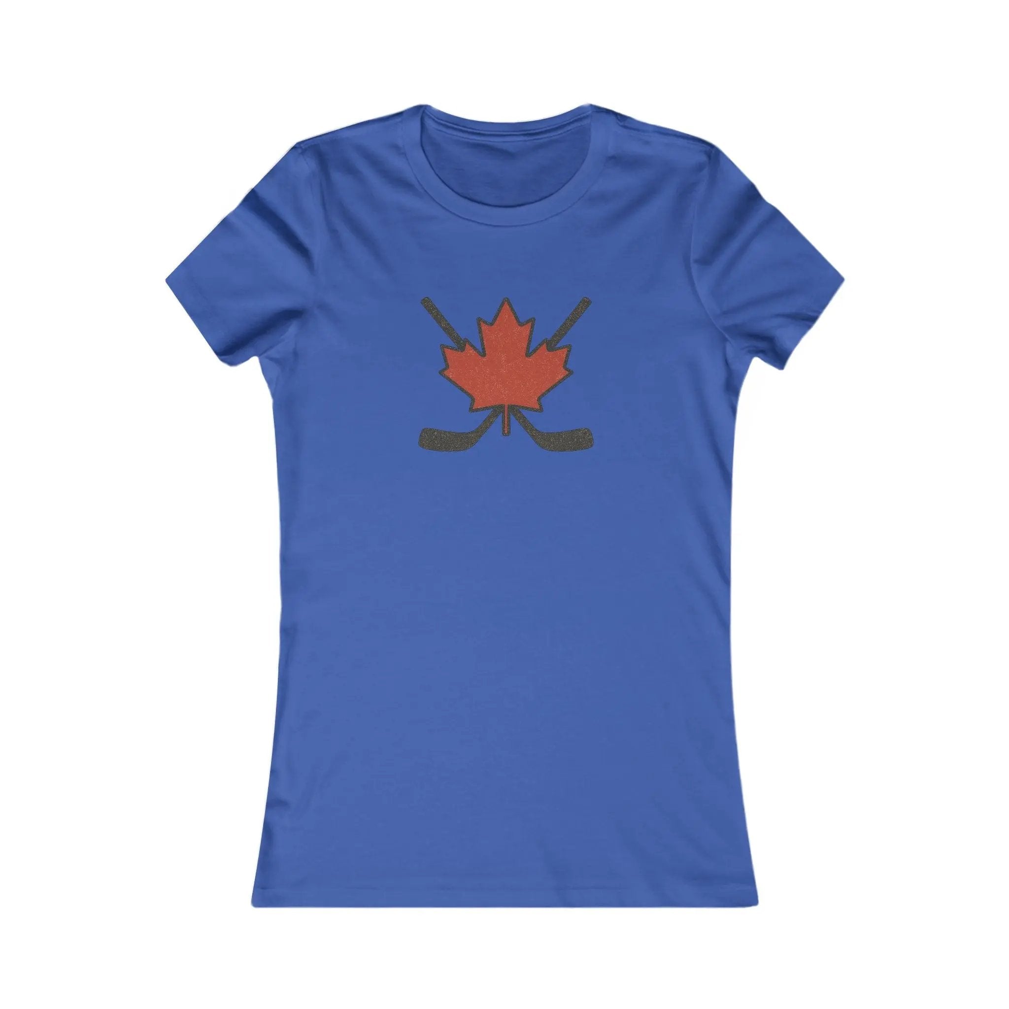 Maple Leaf Hockey Sticks Women's T-Shirt – Canadian Hockey Pride Tee