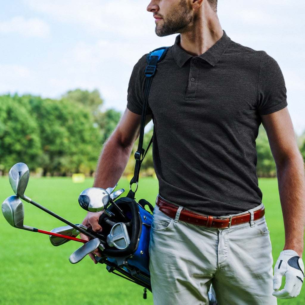 Men's Merino Wool Golf Polo — Lightweight