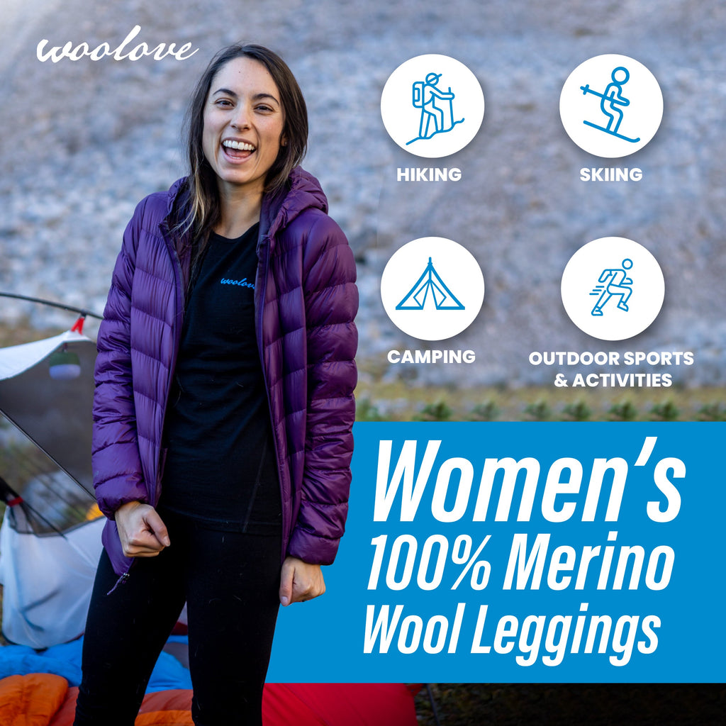 Women's Merino Wool Leggings — Midweight