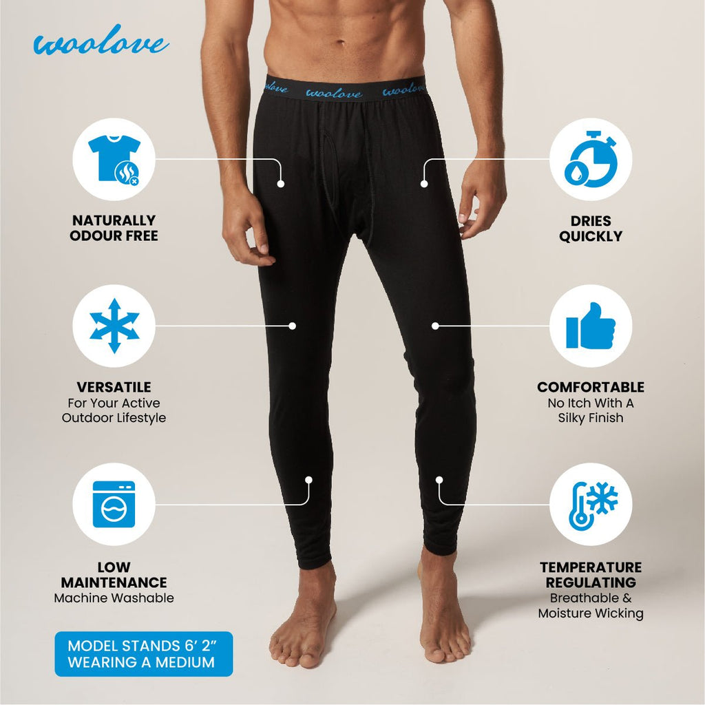 Men's Merino Wool Leggings — Midweight
