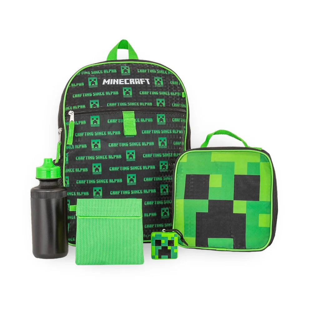 Ensemble Sac à Dos Minecraft 5 Pièces