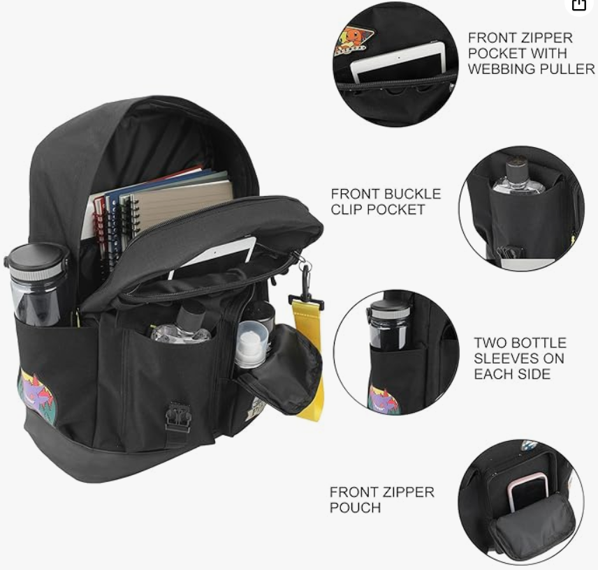 🎒 Sac à dos Pokémon – Style urbain et pratique ⚡