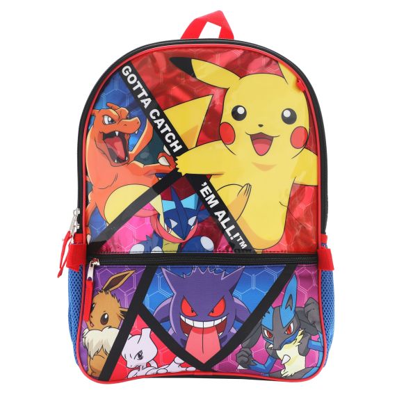 🎒 Sac à dos Pokémon 5 pièces – Parfait pour l’école ⚡