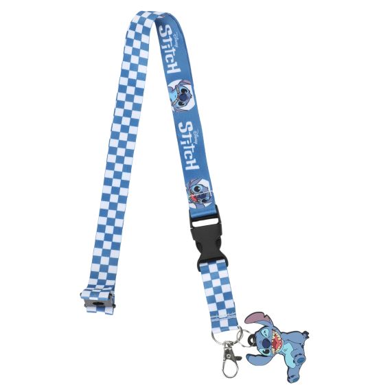 DISNEY – Stitch Sublimated Lanyard with Plaid Pattern